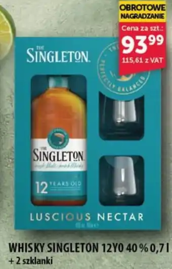 WHISKY SINGLETON 12YO 40% 0,7L +2 szklanki W