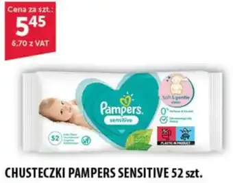 Eurocash CHUSTECZKI PAMPERS SENSITIVE 52 szt. oferta