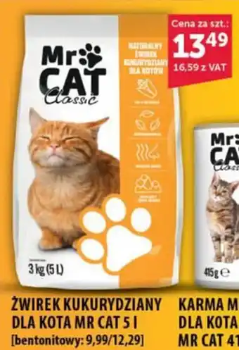 ŻWIREK KUKURYDZIANY DLA KOTA MR CAT 5