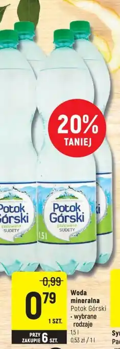 Intermarche Woda mineralna Potok Górski 1,5l oferta