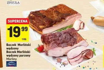 Intermarche Boczek Morliński wędzony, Boczek Morliński wędzony parzony 1kg oferta