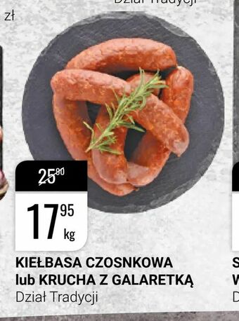 bi1 Kiełbasa czosnkowa lub krucha z galaretką oferta