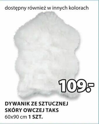 Dywanik ze sztucznej skóry owczej taks