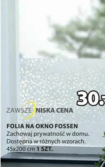 JYSK Folia na okno fossen oferta