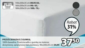 JYSK Prześcieradło z gumką oferta