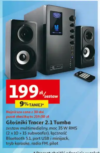 Auchan Głośniki 2.1 tumba 1 ZES oferta