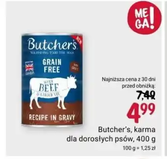 Rossmann Butcher's, karma dla dorosłych psów, 400 g oferta