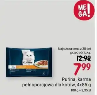 Rossmann Purina, karma pełnoporcjowa dla kotów, 4x85 g oferta