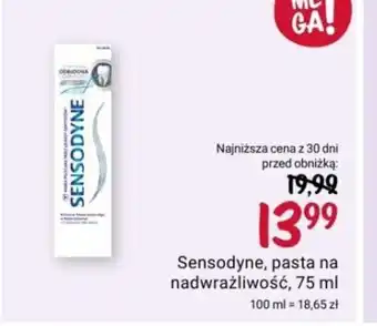 Rossmann Sensodyne, pasta na nadwrażliwość, 75 ml oferta