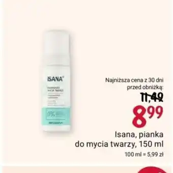 Rossmann Isana, pianka do mycia twarzy, 150 ml oferta