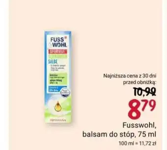 Rossmann Fusswohl, balsam do stóp, 75 ml oferta