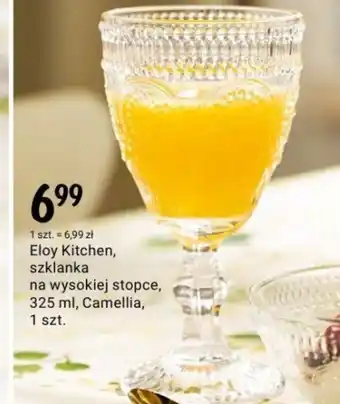 Rossmann Eloy Kitchen, szklanka na wysokiej stopce, 325 ml, Camellia oferta