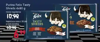 Rossmann Purina Felix Tasty Shreds 4x80 g oferta