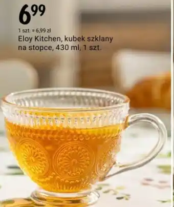 Rossmann Eloy Kitchen, kubek szklany na stopce, 430 ml oferta