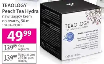 TEAOLOGY Peach Tea Hydra nawilżający krem do twarzy, 50 ml