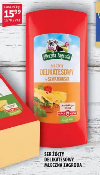 Eurocash Ser żółty delikatesowy Mleczna Zagroda 1kg oferta