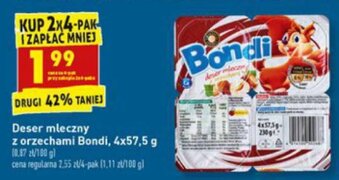 Deser mleczny z orzechami Bondi 4x 57,5g