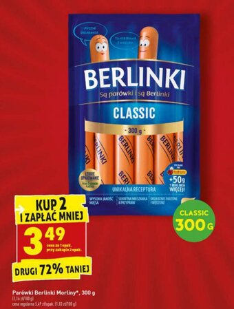 Biedronka Parówki Berlinki 300g oferta
