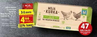 Biedronka Jaja z chowu na wolnym wybiegu Moja Kurka rozmiar M 10szt. oferta