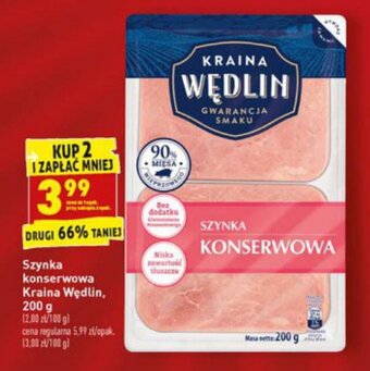 Biedronka Szynka konserwowa Kraina Wędlin 200g oferta