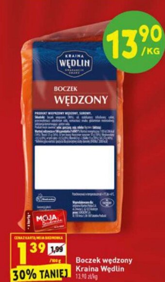 Biedronka Boczek wędzony Kraina Wędlin 100g oferta