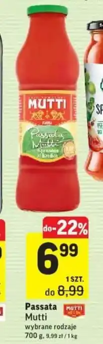 Intermarche Passata Mutti 700g oferta