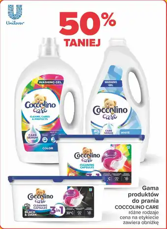 Carrefour Gama produktów do prania COCCOLINO CARE oferta