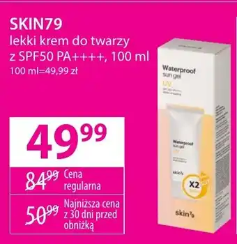 Hebe SKIN79 lekki krem do twarzy z SPF50 PA++++ 100ml oferta