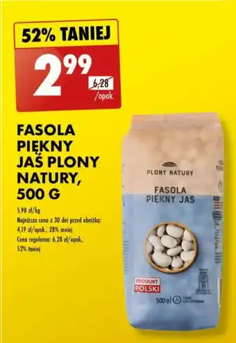 Biedronka FASOLA PIĘKNY JAŚ PLONY NATURY 500g oferta