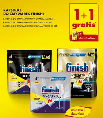 Biedronka KAPSUŁKI DO ZMYWAREK FINISH 18-24szt. oferta