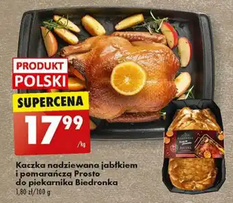 Biedronka Kaczka nadziewana jabłkiem i pomarańczą Prosto do piekarnika Biedronka 1kg oferta