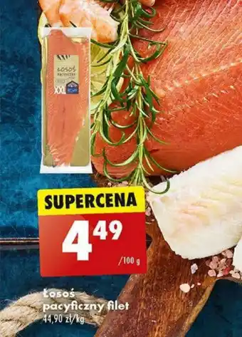 Biedronka Łosoś pacyficzny filet 100g oferta