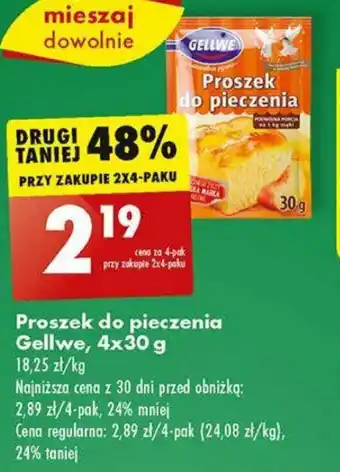 Biedronka Proszek do pieczenia Gellwe 4x30 g oferta