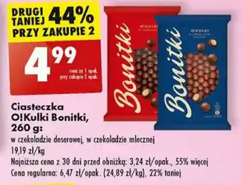 Biedronka Ciasteczka O!Kulki Bonitki 260 g oferta