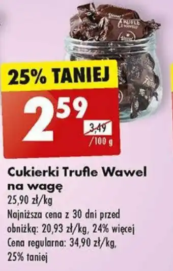 Biedronka Cukierki Trufle Wawel 100g oferta
