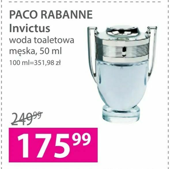 Promocja PACO RABANNE Invictus w Hebe