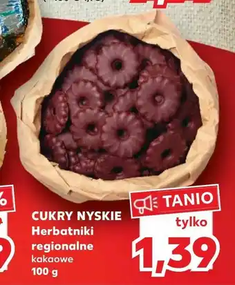 Kaufland CUKRY NYSKIE Herbatniki regionalne oferta