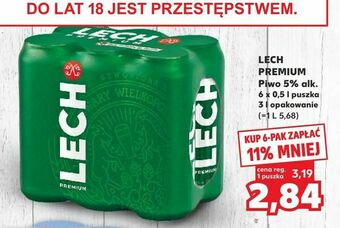 Kaufland LECH PREMIUM Piwo 5% alk oferta