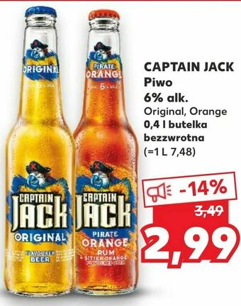 Kaufland CAPTAIN JACK Piwo 6% alk oferta