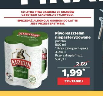 Netto Piwo Kasztelan niepasteryzowane oferta
