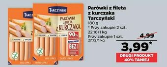 Netto Parówki z fileta z kurczaka Tarczyński oferta