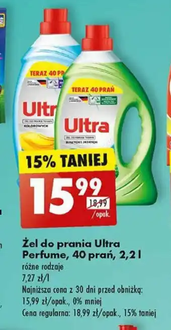 Biedronka Żel do prania Ultra Perfume 40 prań 2,2 l oferta