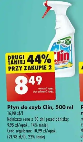 Biedronka Płyn do szyb Clin, 500 ml oferta