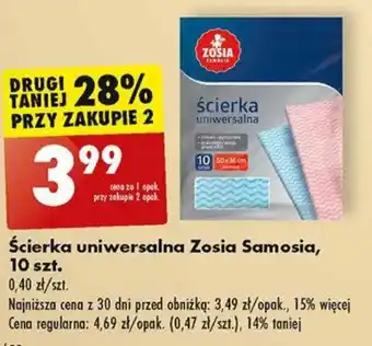Biedronka Ścierka uniwersalna Zosia Samosia 10szt. oferta