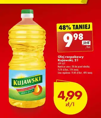 Biedronka Olej rzepakowy Kujawski 2l oferta