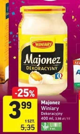 Intermarche Majonez Winiary 400ml oferta