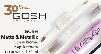 Hebe GOSH Matte & Metallic cień w kremie z aplikatorem do powiek, 1,52 ml oferta