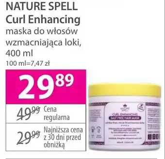 Hebe NATURE SPELL Curl Enhancing maska do włosów wzmacniająca loki, 400 ml oferta