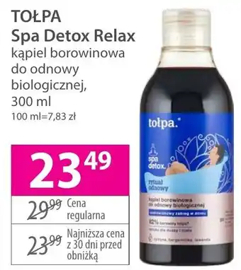 Hebe TOŁPA Spa Detox Relax kąpiel borowinowa do odnowy biologicznej, 300 ml oferta