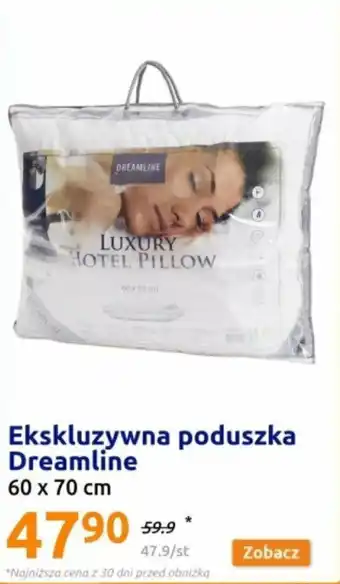Action Ekskluzywna poduszka Dreamline 60x70cm oferta